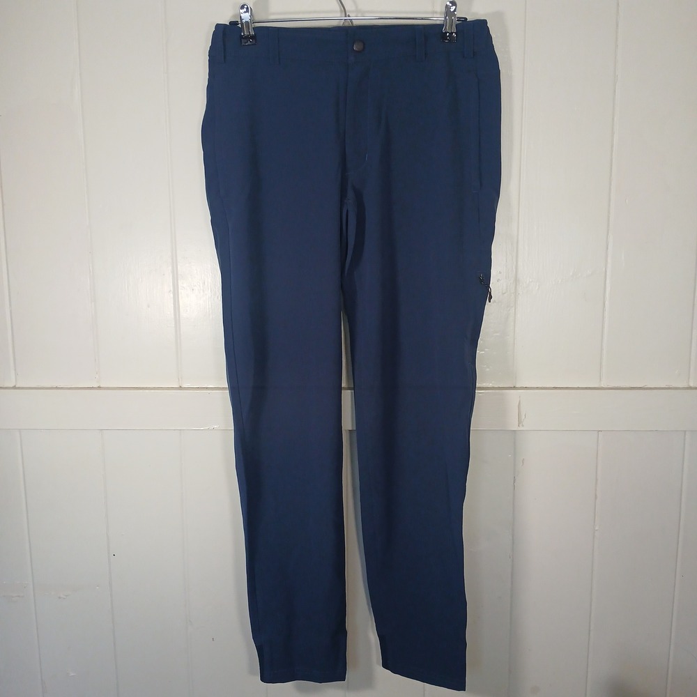 Mack Weldon Radius Pants Mens Small Navy Blue Performance Stretch Tech Trousers